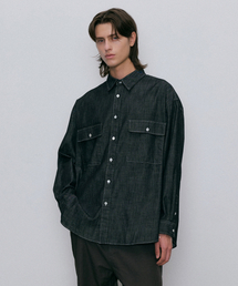 ENDOOR（エンドア）の「Washed over denim shirt (black)（シャツ/ブラウス）」