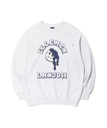 LMN3011（エルエムエヌ3011）の「アーチプリントペインティングスウェットシャツ-ホワイトメランジ（スウェット）」