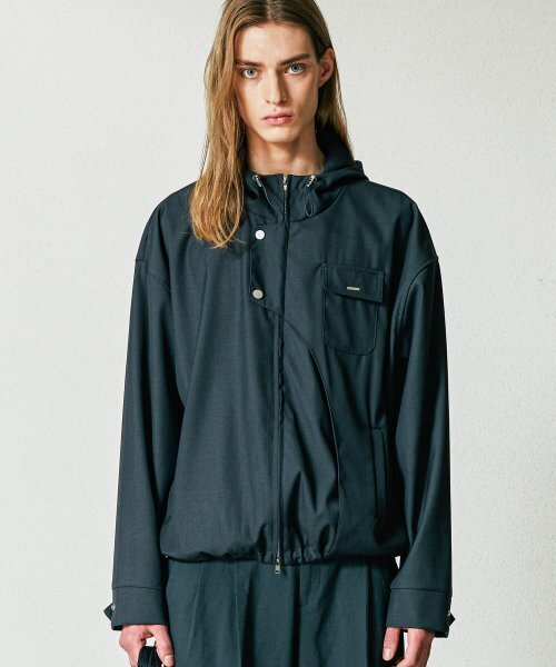 S SY(エスエスワイ)の「フロントアーチカバー フードパーカー ブルゾン グレー(ブルゾン・メンズ・その他・LARGE/MEDIUM)」の4枚目の写真