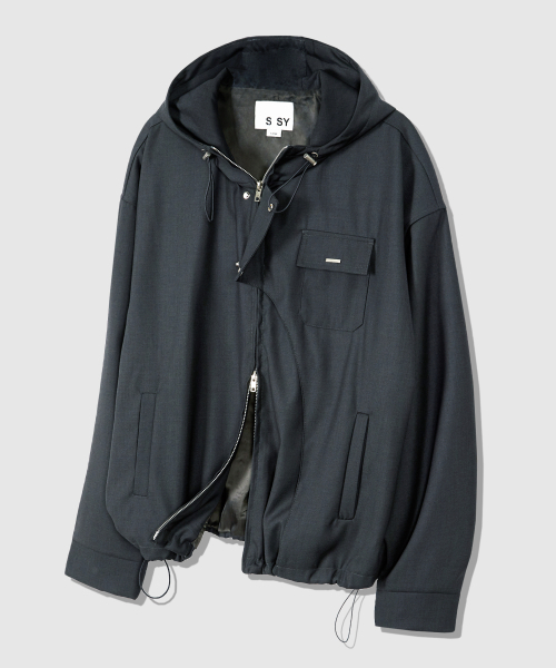 S SY(エスエスワイ)の「フロントアーチカバー フードパーカー ブルゾン グレー(ブルゾン・メンズ・その他・LARGE/MEDIUM)」の5枚目の写真