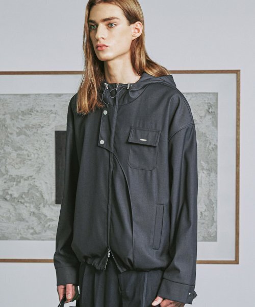 S SY(エスエスワイ)の「フロントアーチカバー フードパーカー ブルゾン グレー(ブルゾン・メンズ・その他・LARGE/MEDIUM)」の6枚目の写真