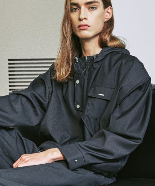 S SY(エスエスワイ)の「フロントアーチカバー フードパーカー ブルゾン グレー(ブルゾン・メンズ・その他・LARGE/MEDIUM)」の8枚目の写真