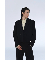 THE BALLON（ザバロン）の「DOUBLE BREASTED CROPPED WOOL COAT（チェスターコート）」