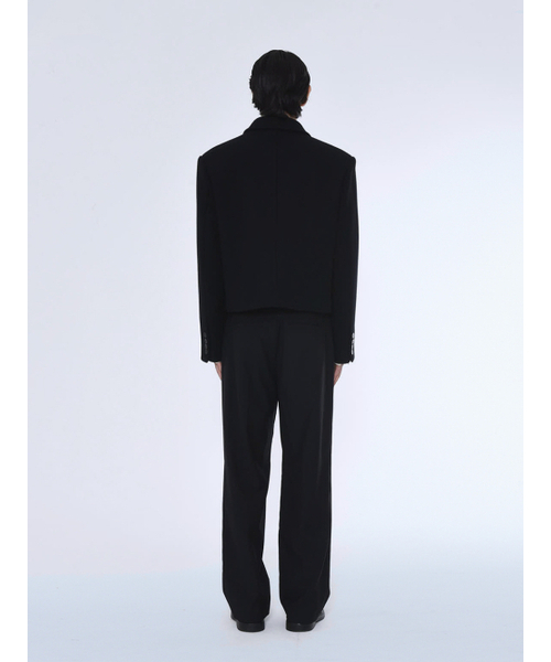 THE BALLON（ザバロン）の「DOUBLE BREASTED CROPPED WOOL COAT（チェスターコート・メンズ・その他・MEDIUM/LARGE）」の4枚目の写真