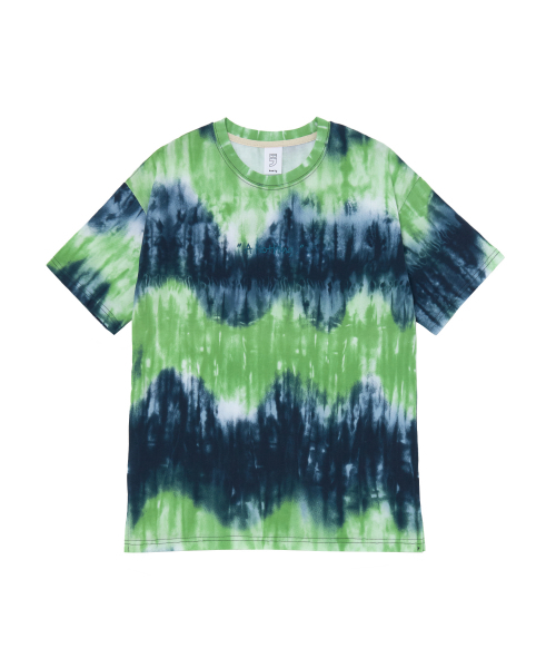 A NOTHING(アナッシング)の「TIE-DYE R.M. DROP-SHOULDER 1/2 TEE (Blue)(Tシャツ/カットソー・メンズ・その他・MEDIUM/SMALL/LARGE)」の1枚目の写真