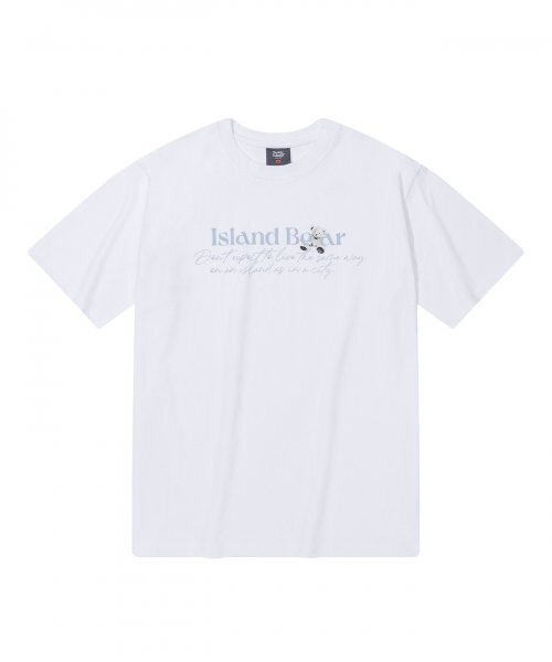 TEDDYISLAND(テディアイランド)の「アイランドレタリング半袖ホワイト(Tシャツ/カットソー・メンズ・その他・MEDIUM/LARGE)」の1枚目の写真