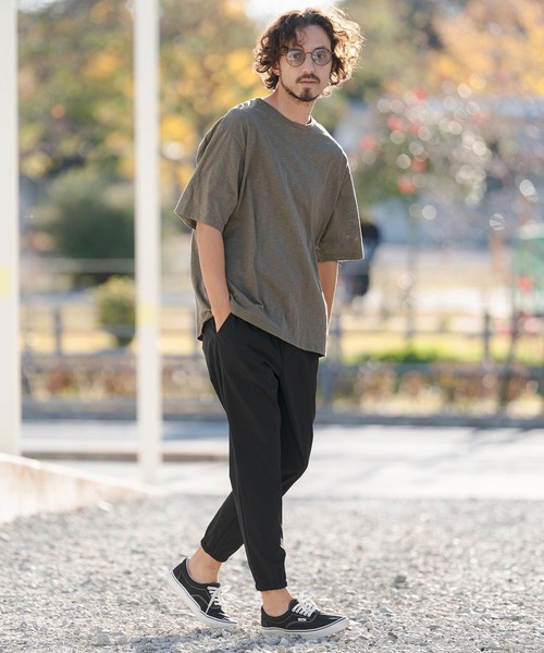 CAMBIO(カンビオ)の「mt10147- ベーシックスラブTシャツ(CMB-R0204)(Tシャツ/カットソー・メンズ・ブラック/ホワイト/チャコール/ネイビー・S/M/L)」の11枚目の写真
