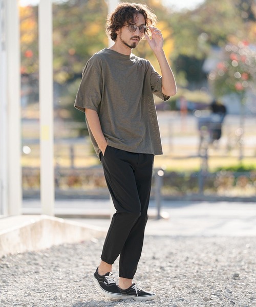 CAMBIO(カンビオ)の「mt10147- ベーシックスラブTシャツ(CMB-R0204)(Tシャツ/カットソー・メンズ・ブラック/ホワイト/チャコール/ネイビー・S/M/L)」の12枚目の写真