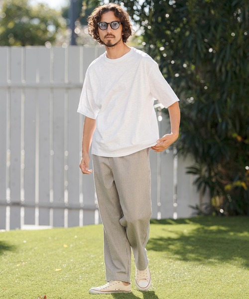 CAMBIO(カンビオ)の「mt10147- ベーシックスラブTシャツ(CMB-R0204)(Tシャツ/カットソー・メンズ・ブラック/ホワイト/チャコール/ネイビー・S/M/L)」の16枚目の写真