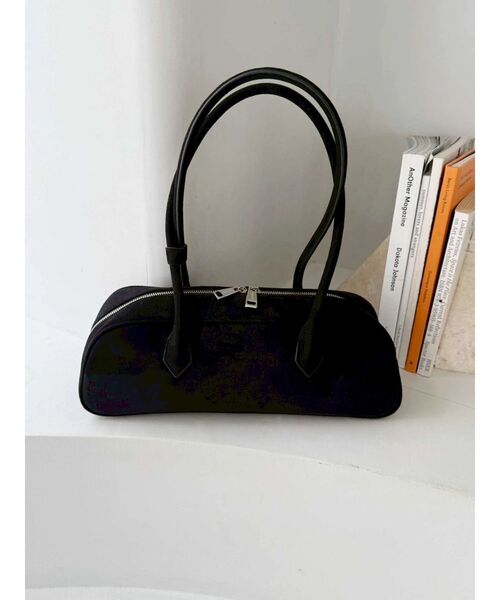 MERCURYDUO（マーキュリーデュオ）の「ミニボストンバッグ（ハンドバッグ・レディース・ブラウン/ブラック・FREE）」の2枚目の写真