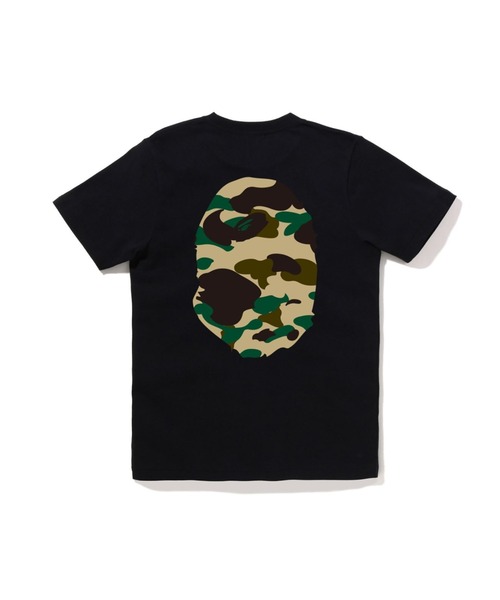 A BATHING APE(アベイシングエイプ)の「1ST CAMO BIG APE HEAD TEE(Tシャツ/カットソー・レディース・ホワイト×グリーン/ブラック×グリーン/ホワイト×イエロー/ブラック×イエロー・XX-SMALL/MEDIUM/SMALL/X-SMALL)」の8枚目の写真