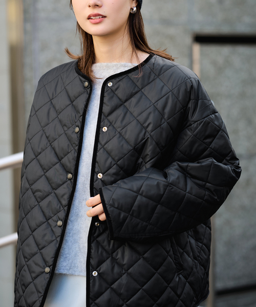 FRAMeWORK（フレームワーク）の「2WAYキルティングショートブルゾン（その他アウター・レディース・アイボリー/ブラック・38/36）」の11枚目の写真