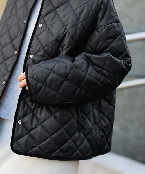 FRAMeWORK（フレームワーク）の「2WAYキルティングショートブルゾン（その他アウター・レディース・アイボリー/ブラック・38/36）」の12枚目の写真