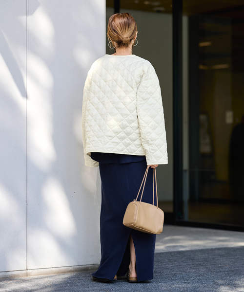 FRAMeWORK（フレームワーク）の「2WAYキルティングショートブルゾン（その他アウター・レディース・アイボリー/ブラック・38/36）」の14枚目の写真