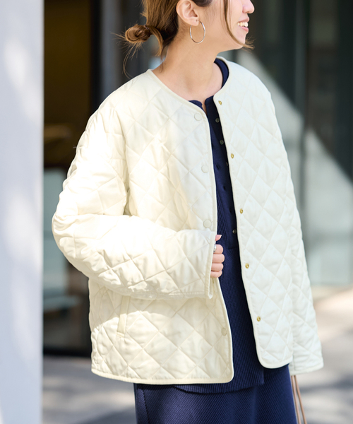 FRAMeWORK（フレームワーク）の「2WAYキルティングショートブルゾン（その他アウター・レディース・アイボリー/ブラック・38/36）」の15枚目の写真