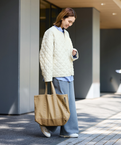 FRAMeWORK（フレームワーク）の「2WAYキルティングショートブルゾン（その他アウター・レディース・アイボリー/ブラック・38/36）」の18枚目の写真