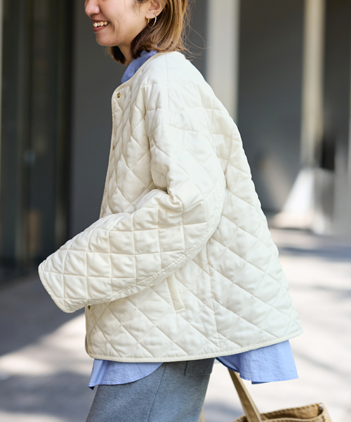 FRAMeWORK（フレームワーク）の「2WAYキルティングショートブルゾン（その他アウター・レディース・アイボリー/ブラック・38/36）」の20枚目の写真