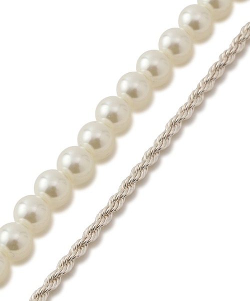 VIS（ビス）の「パール×チェーンネックレス（ネックレス・レディース・シルバー/ゴールド・FREE）」の6枚目の写真