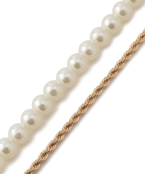 VIS（ビス）の「パール×チェーンネックレス（ネックレス・レディース・シルバー/ゴールド・FREE）」の8枚目の写真