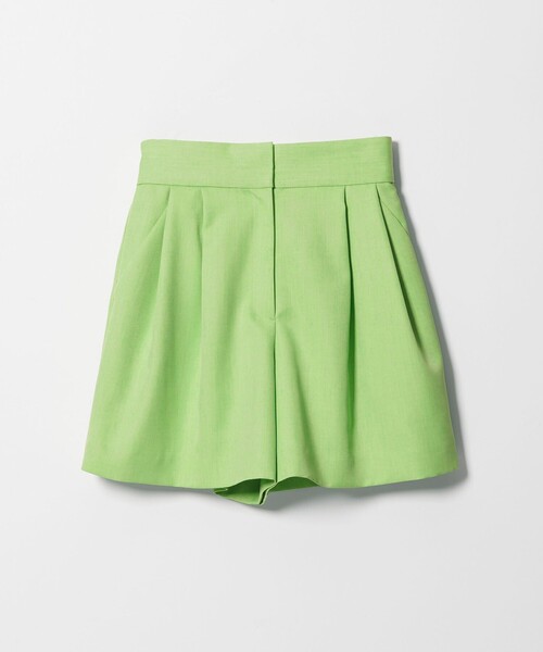 EMMEL REFINES（エメルリファインズ）の「＜EMMEL REFINES＞EM 2タック コクーン ショートパンツ（スラックス・レディース・ブラック/ライム・S/M）」の2枚目の写真