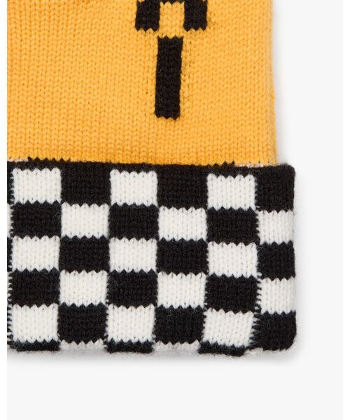 kate spade new york(ケイトスペード ニューヨーク)の「タクシー チェックボード ミトン(手袋・レディース・イエロー・ONE)」の3枚目の写真