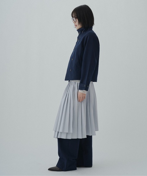 FEKETE（フェケテ）の「high-neck jacket / スタンドネックジャケット（その他アウター・レディース・ミント/ネイビー・LARGE/MEDIUM/SMALL）」の5枚目の写真