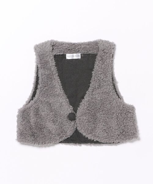 nino（ニノ）の「カラーフリースベスト（ベスト・キッズ・パープル/ベージュ/ピンク/ブラウン/グレー・110cm/120cm/130cm）」の2枚目の写真