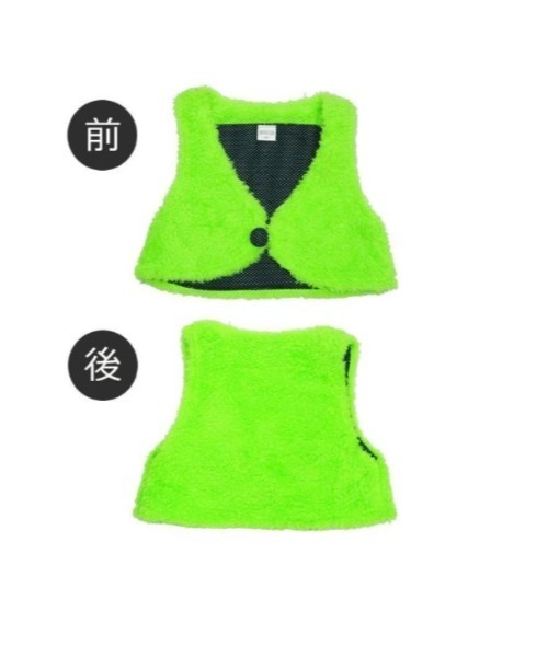 nino（ニノ）の「カラーフリースベスト（ベスト・キッズ・パープル/ベージュ/ピンク/ブラウン/グレー・110cm/120cm/130cm）」の7枚目の写真