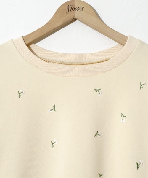 flower（フラワー）の「トゥインクルエンブロイダリースウェット（スウェット・レディース・イエロー/アイボリー・FREE）」の12枚目の写真