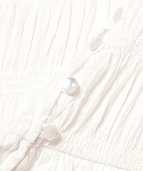 Ray BEAMS（レイビームス）の「シャーリング ペプラム  ブラウス（シャツ/ブラウス・レディース・サックスブルー/ブラック/ホワイト・ONE SIZE）」の19枚目の写真