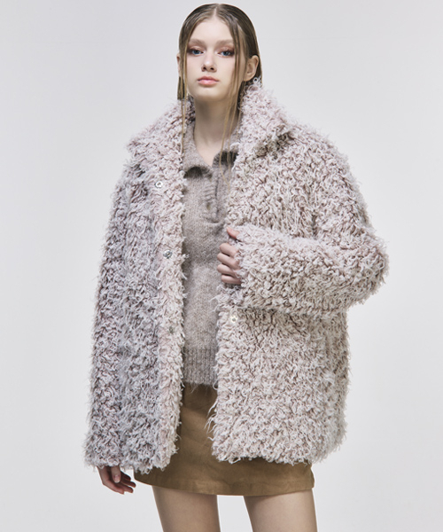 THE GREATEST(ザ グレイテスト)の「Puppy Poodle Coat Pink(チェスターコート・レディース・その他・FREE)」の1枚目の写真