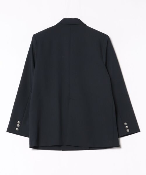 one way（ワンウェイ）の「ダブルブレストジャケット（テーラードジャケット・レディース・ネイビー/ブラック/ブラック系その他・FREE）」の4枚目の写真