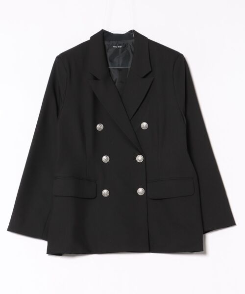 one way（ワンウェイ）の「ダブルブレストジャケット（テーラードジャケット・レディース・ネイビー/ブラック/ブラック系その他・FREE）」の20枚目の写真