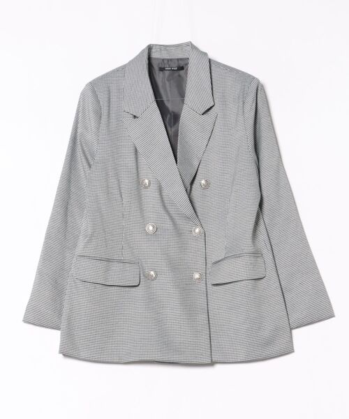 one way（ワンウェイ）の「ダブルブレストジャケット（テーラードジャケット・レディース・ネイビー/ブラック/ブラック系その他・FREE）」の21枚目の写真