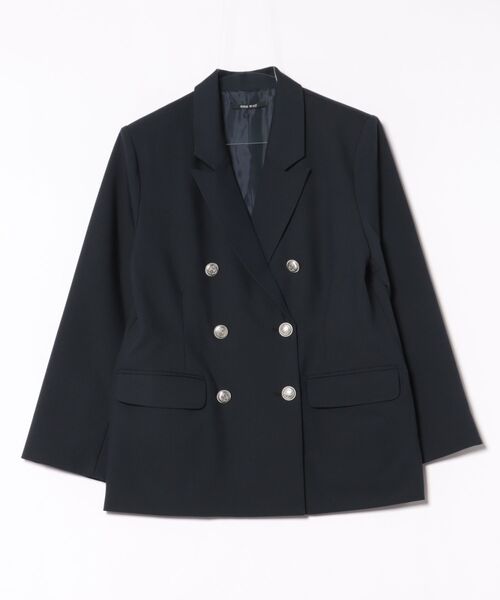 one way（ワンウェイ）の「ダブルブレストジャケット（テーラードジャケット・レディース・ネイビー/ブラック/ブラック系その他・FREE）」の22枚目の写真