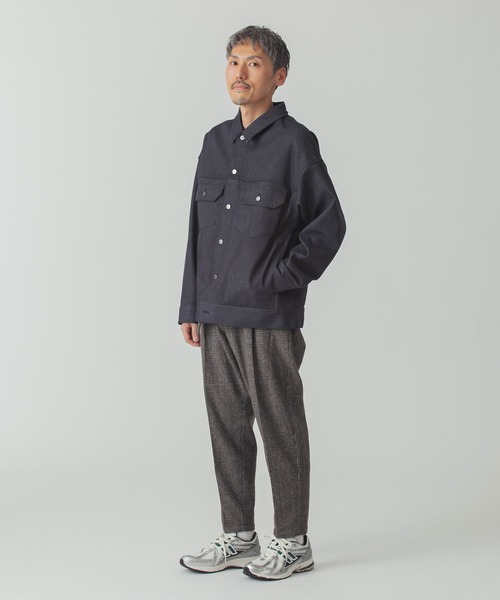 WHITE MOUNTAINEERING(ホワイトマウンテニアリング)の「WHITE MOUNTAINEERING GLEN CHECK 1 TUCK PANTS WM2473411(その他パンツ・メンズ・チャコールグレー・M)」の4枚目の写真