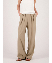 Summer Pintuck Bending Slacks _Beige