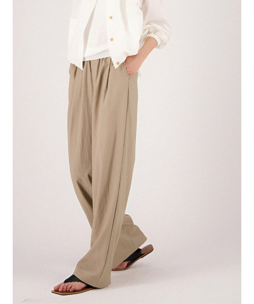 ACUD（アクド）の「Summer Pintuck Bending Slacks _Beige（スラックス・レディース・ベージュ・S/M）」の3枚目の写真