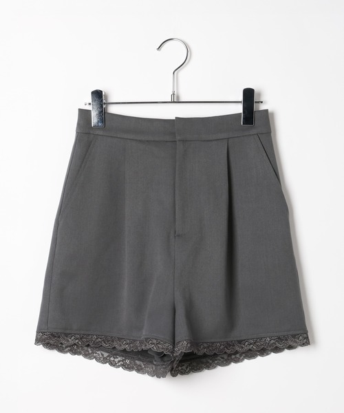 Heather（ヘザー）の「ドッキングレースショートパンツ　652148（その他パンツ・レディース・ブラック/グレー/ベージュ・FREE）」の4枚目の写真