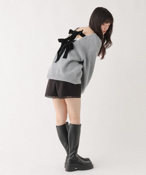 Heather（ヘザー）の「ドッキングレースショートパンツ　652148（その他パンツ・レディース・ブラック/グレー/ベージュ・FREE）」の17枚目の写真