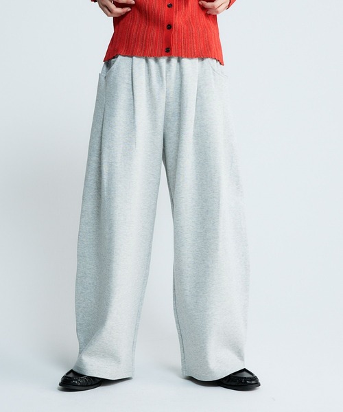 JEANASIS(ジーナシス)の「5ポケットスウェットコクーンパンツ/650280(スウェットパンツ・レディース・ブラック/杢グレー/グレー系その他/ピンク・FREE/SMALL)」の3枚目の写真