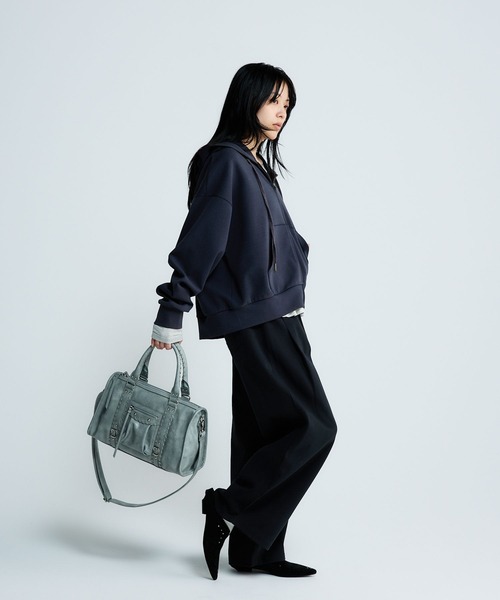 JEANASIS(ジーナシス)の「5ポケットスウェットコクーンパンツ/650280(スウェットパンツ・レディース・ブラック/杢グレー/グレー系その他/ピンク・FREE/SMALL)」の17枚目の写真