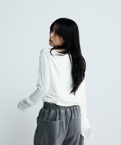 JEANASIS(ジーナシス)の「5ポケットスウェットコクーンパンツ/650280(スウェットパンツ・レディース・ブラック/杢グレー/グレー系その他/ピンク・FREE/SMALL)」の22枚目の写真