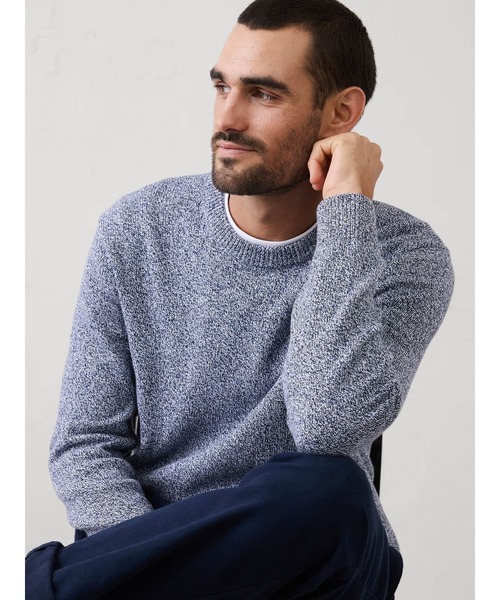 BANANA REPUBLIC FACTORY STORE(バナナリパブリック ファクトリーストア)の「BANANA REPUBLIC FACTORY STORE マールド テクスチャード クルーネック セーター(ニット/セーター・メンズ・グリーン/ネイビー・S/M/L/XL)」の2枚目の写真