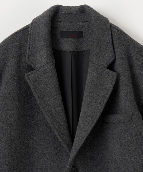ANYTIME LOREAK(エニタイムロレーク)の「MOSS OVERFIT SINGLE COAT - CHARCOAL(チェスターコート・メンズ・その他・M/L)」の4枚目の写真