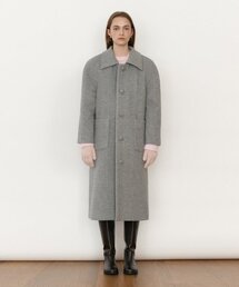 WOOL SINGLE COAT GRAY