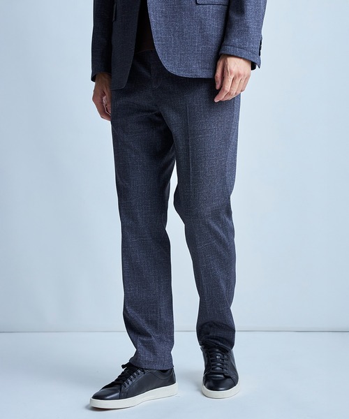 UNION STATION（ユニオンステーション）の「【セットアップ対応】プリントポンチスリムイージースラックス＜ストレッチ・ハンドウォッシャブル・接触冷感＞（スラックス・メンズ・チャコールグレー/ベージュ/ネイビー・S/M/L/LL）」の2枚目の写真