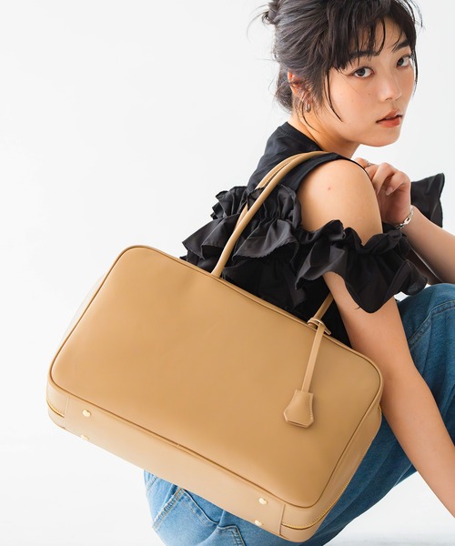金色のガッシュ！！ 実寸大ボストンバッグ セール】【A4対応】ロングハンドル スクエア ボストンバッグ（ボストン