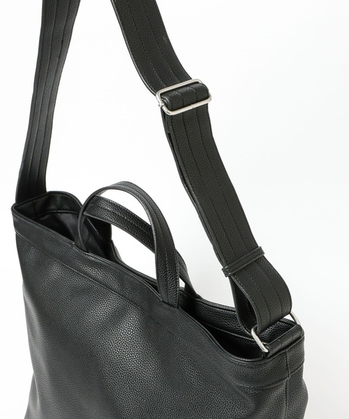 GLOBAL WORK（グローバルワーク）の「PU2WAYショルダートート/646369（ショルダーバッグ・メンズ・ダークブラウン/ブラック・FREE）」の9枚目の写真