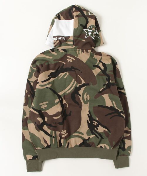 AAPE BY A BATHING APE（エーエイプバイアベイシングエイプ）の「AAPE BUTTON HOODIE(camouflage)（パーカー・メンズ・グリーン系その他2・MEDIUM/SMALL/X-LARGE/LARGE）」の6枚目の写真